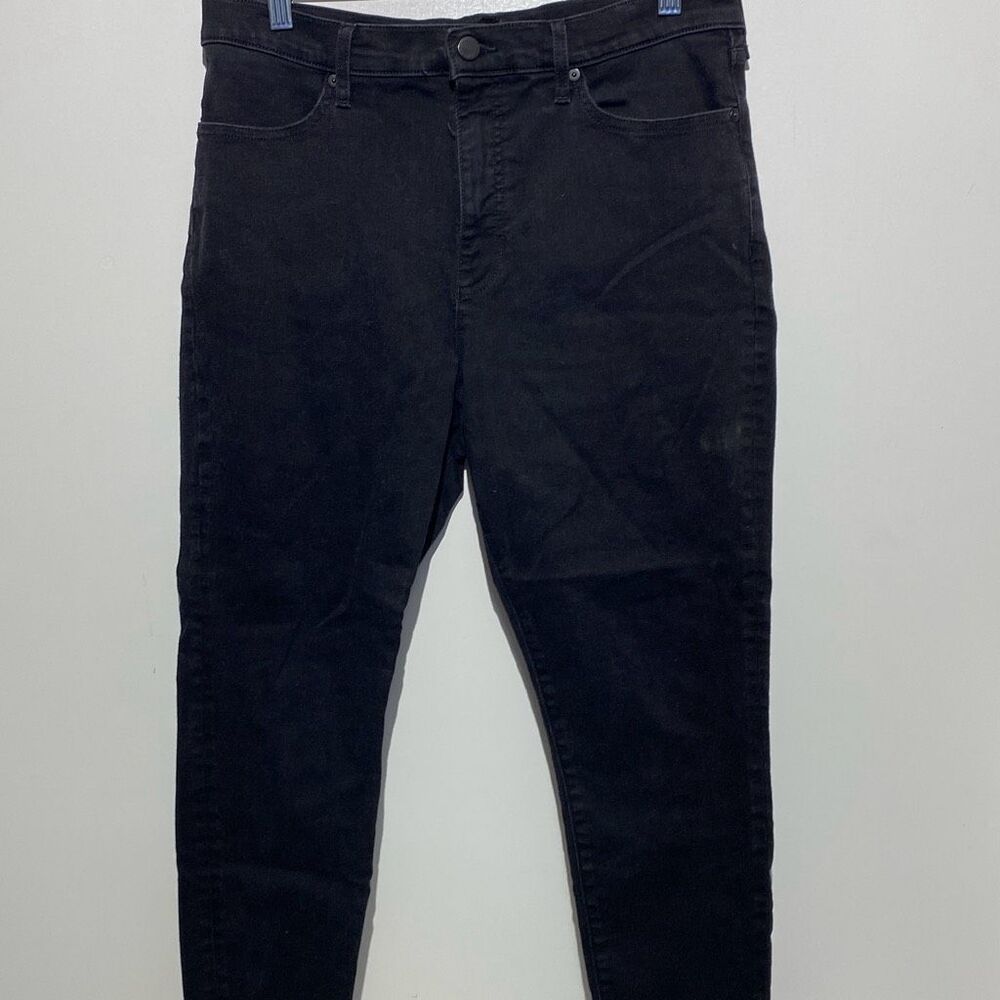 Banana Republic Womens Black Skinny High Rise Stretch Denim Jeans
